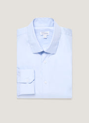 Men's Cotton Stretch Shirt in Light Blue