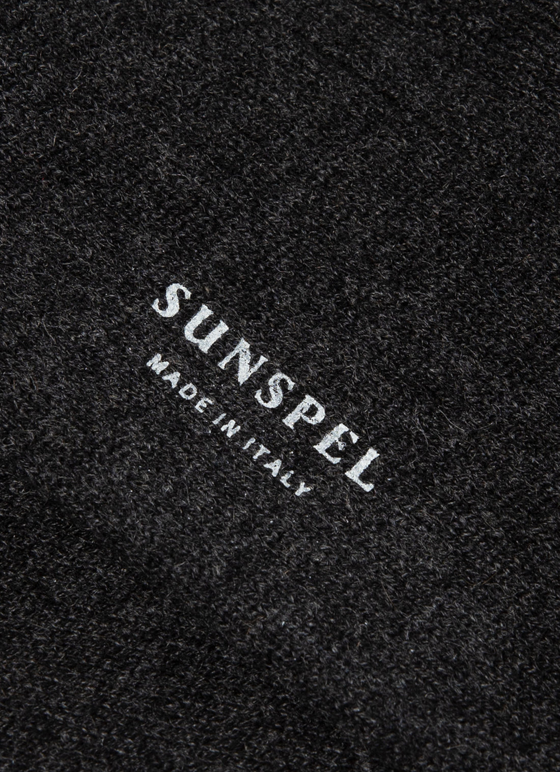 Men's Cashmere Ribbed Socks in Charcoal Melange