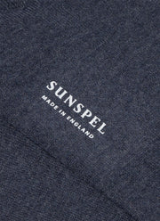 Men's Cotton Socks in Slate Blue