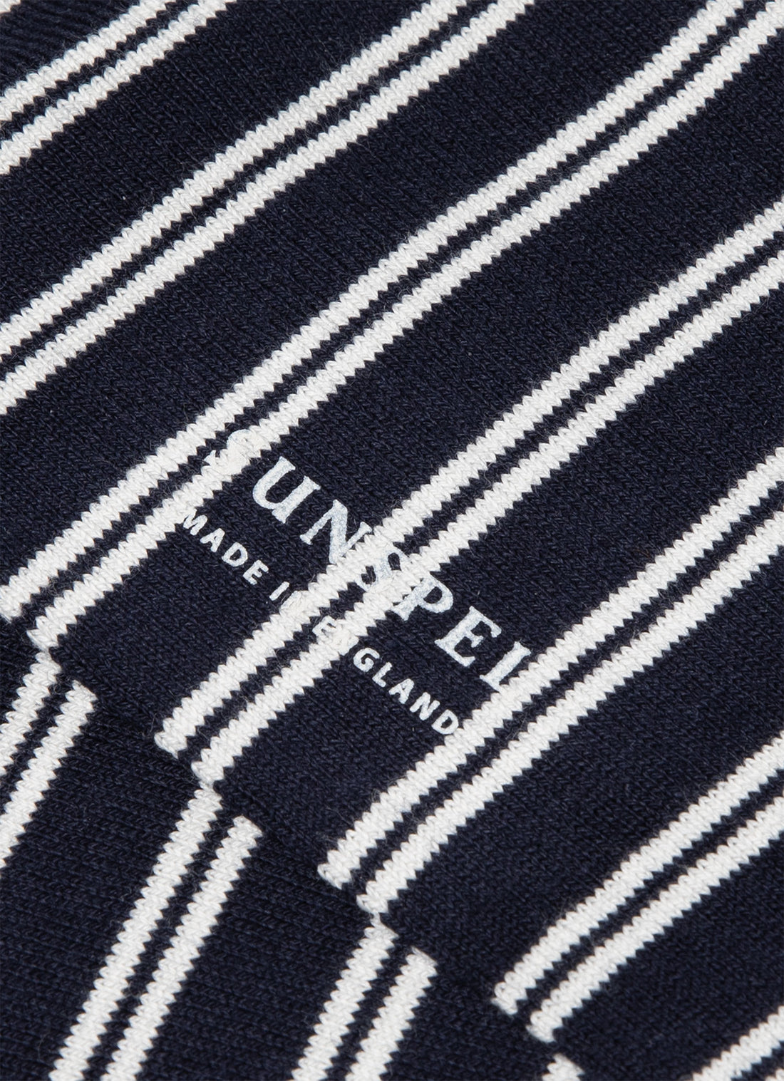 Men's Cotton Socks in Navy/Ecru
