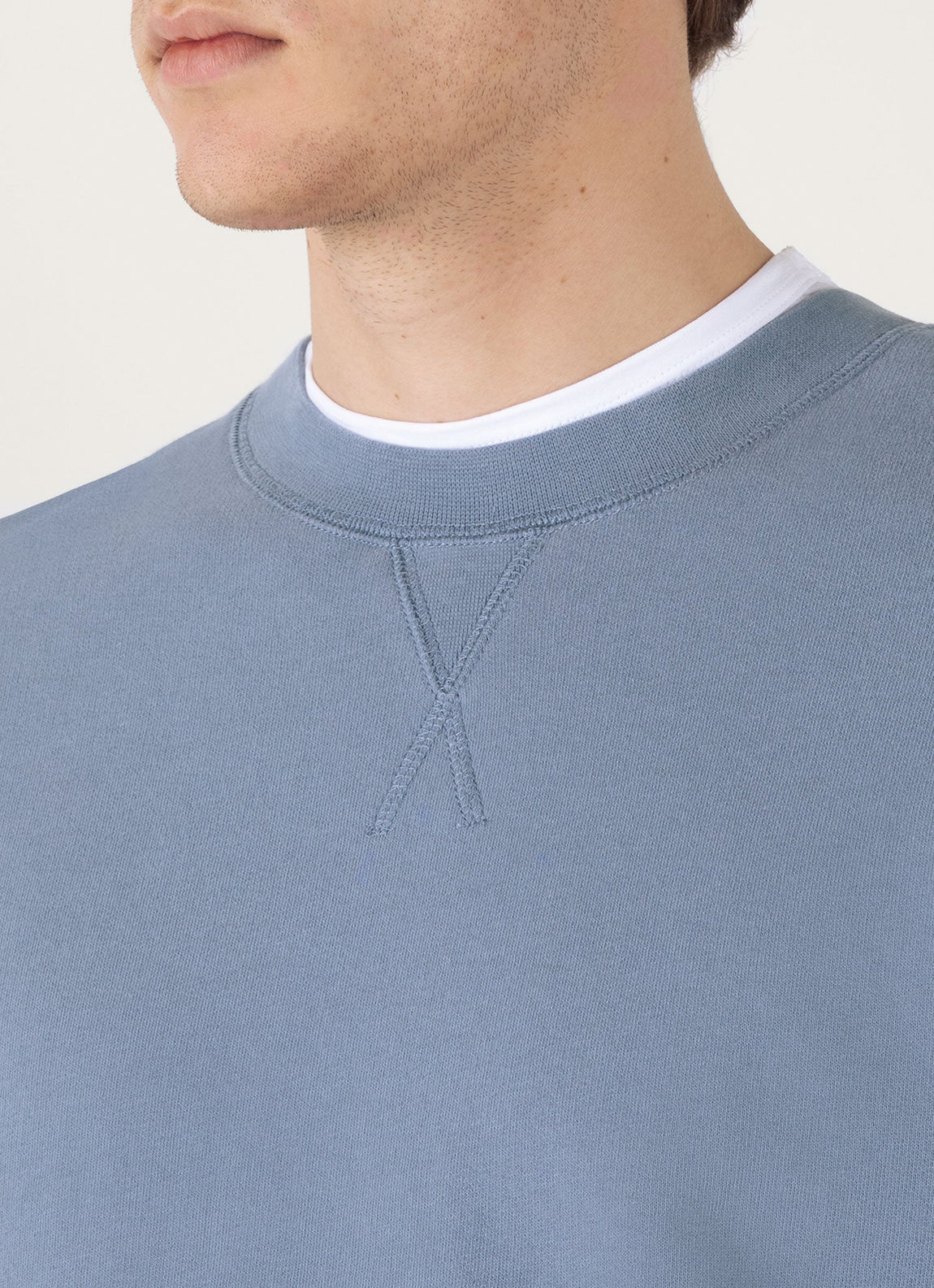 Men's Loopback Sweatshirt in Vintage Blue