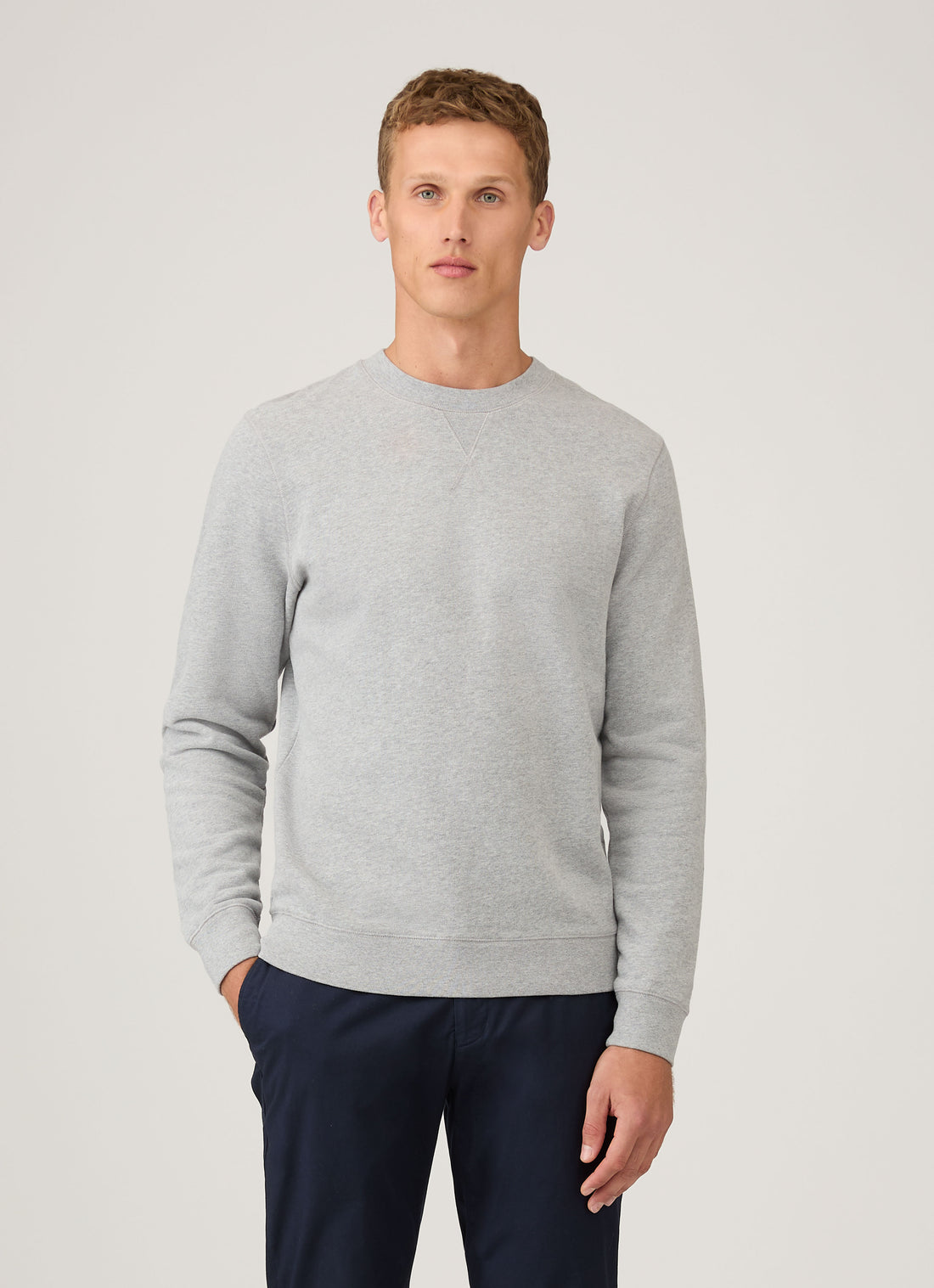 Men's Loopback Sweatshirt in Grey Melange