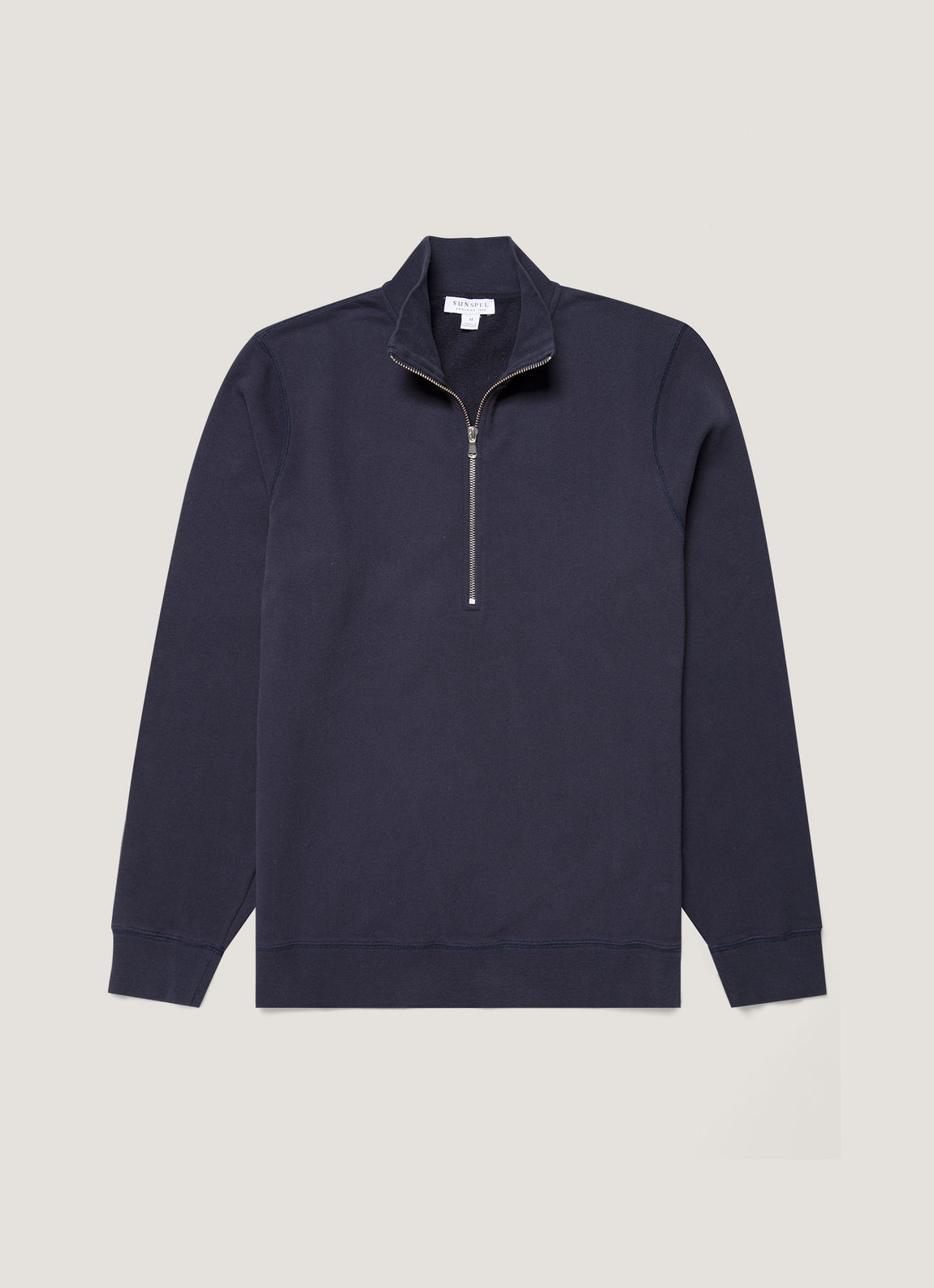 Men's Half Zip Loopback Sweatshirt in Navy