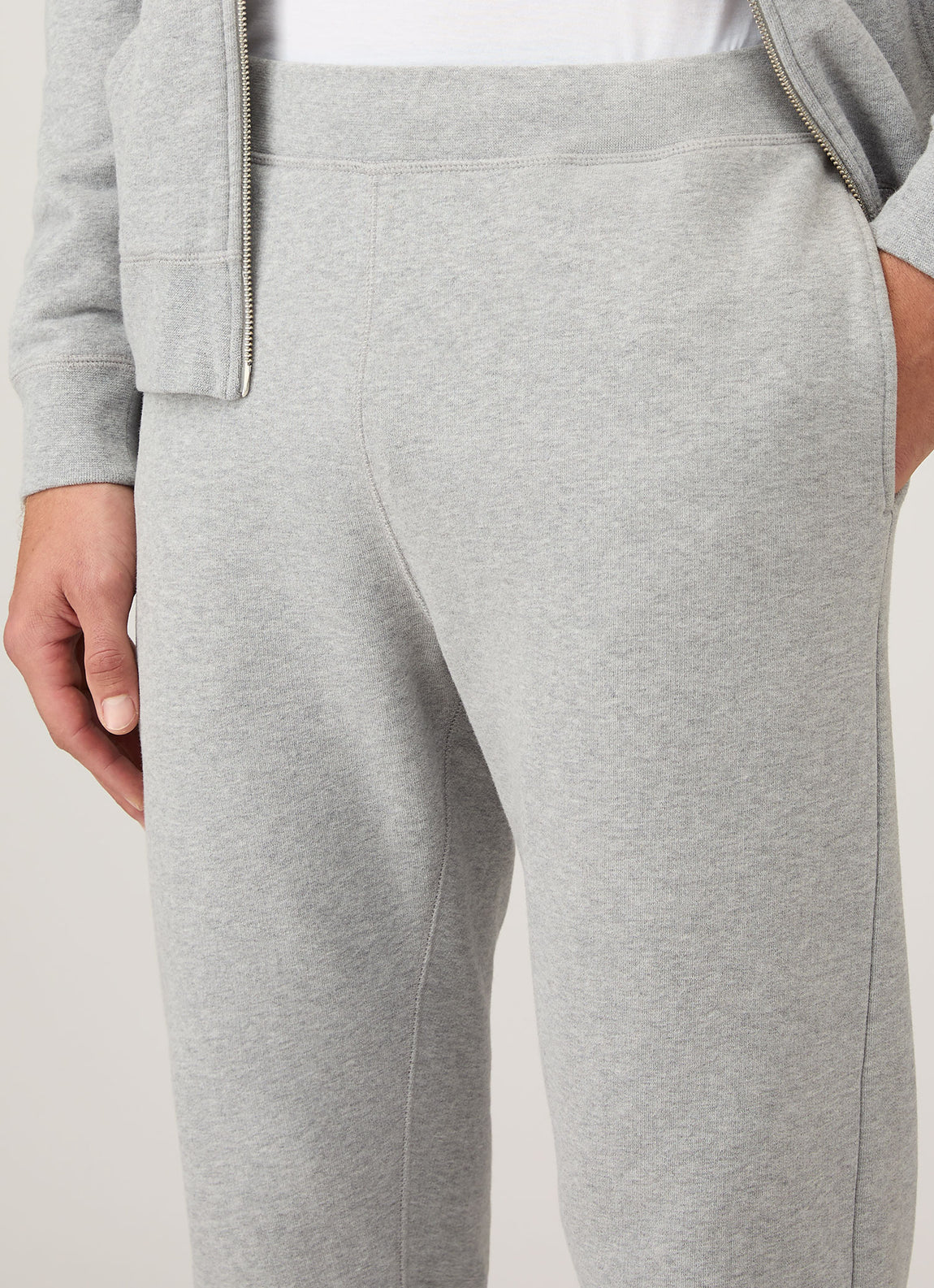 Men's Loopback Sweatpants in Grey Melange