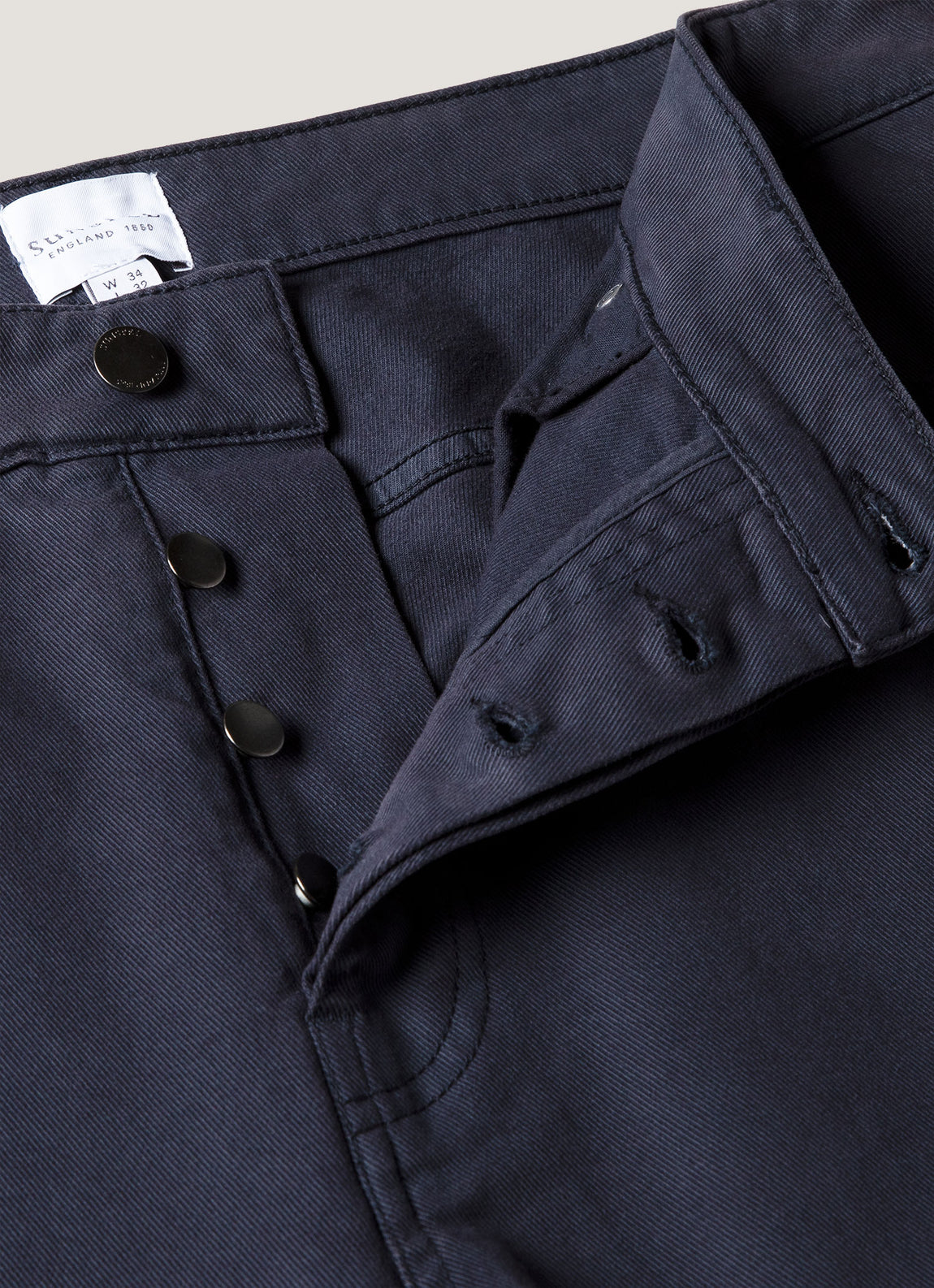 Men's Cotton Drill 5 Pocket Trouser in Navy