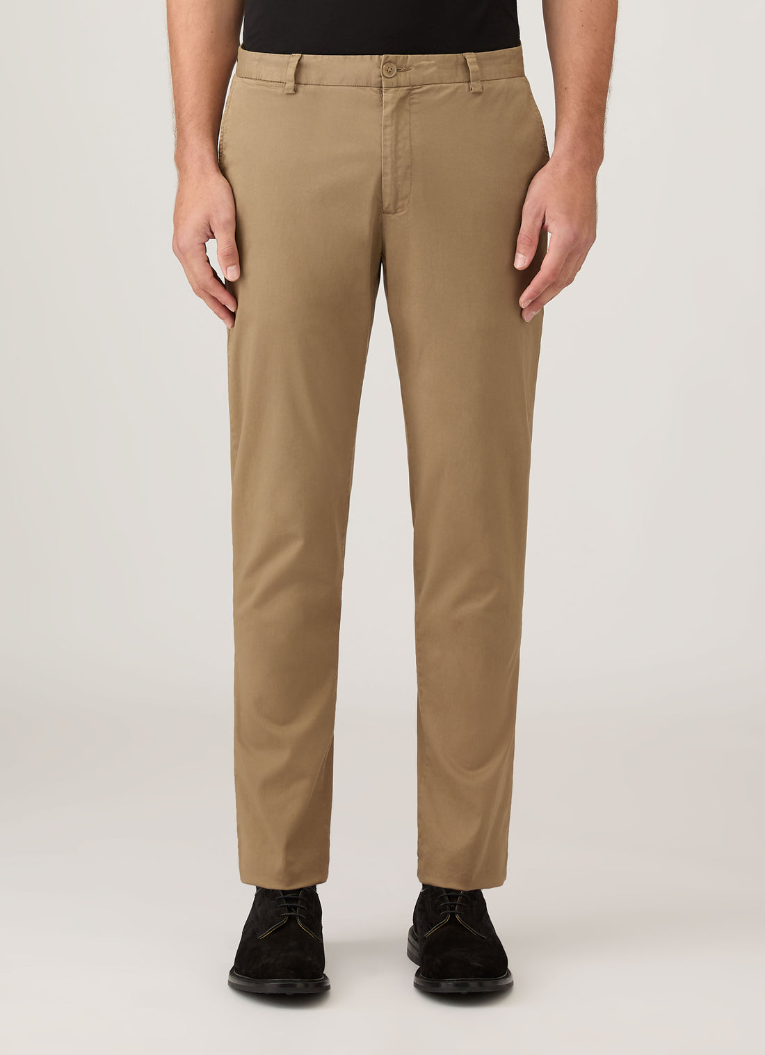 Men's Slim Fit Chino in Dark Stone