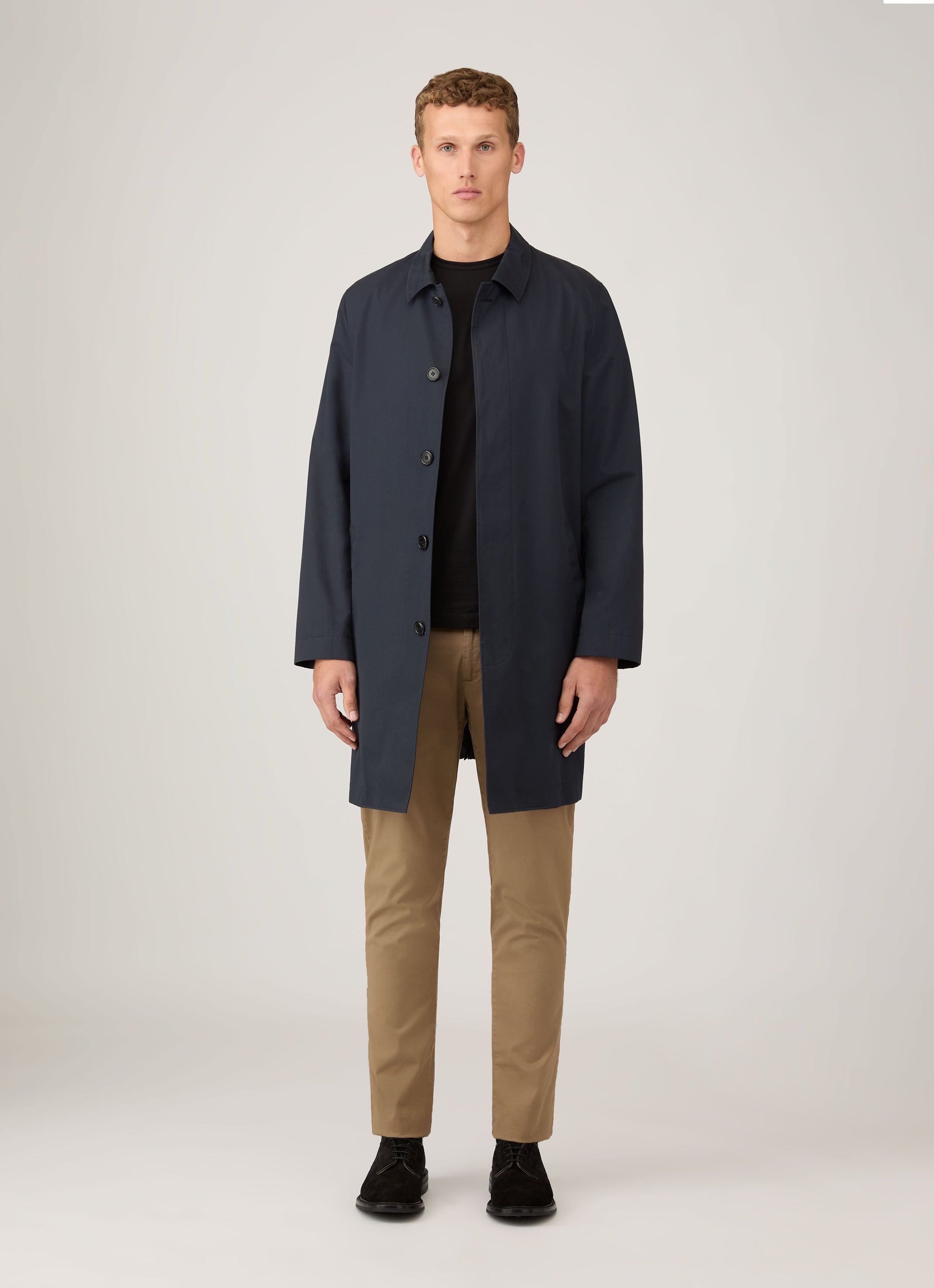 Men's Slim Fit Chino in Dark Stone