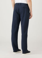Men's Cotton Linen Trouser in Navy