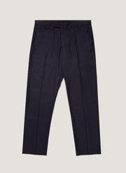 Men's Lightweight Travel Wool Trouser in Navy