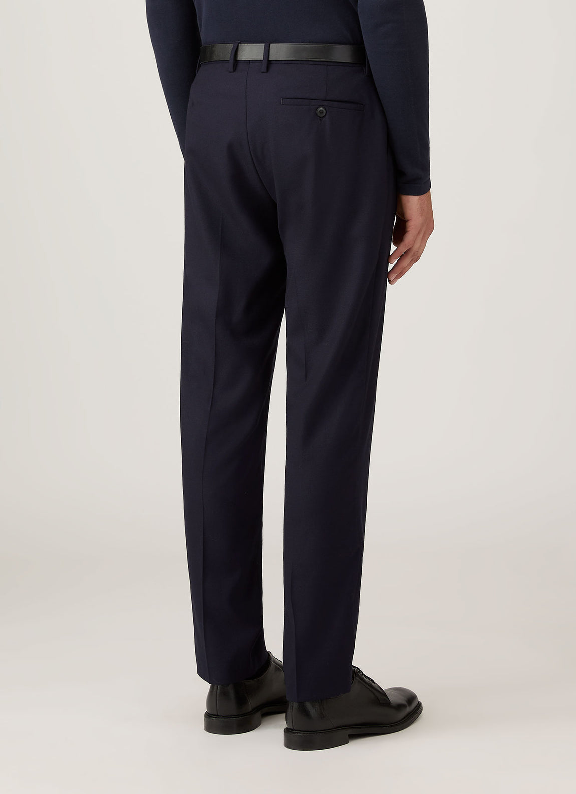 Men's Lightweight Travel Wool Trouser in Navy