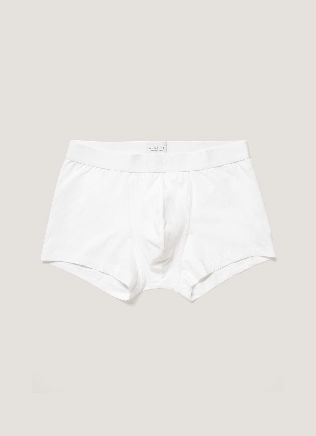 Men's Stretch Cotton Trunks in White