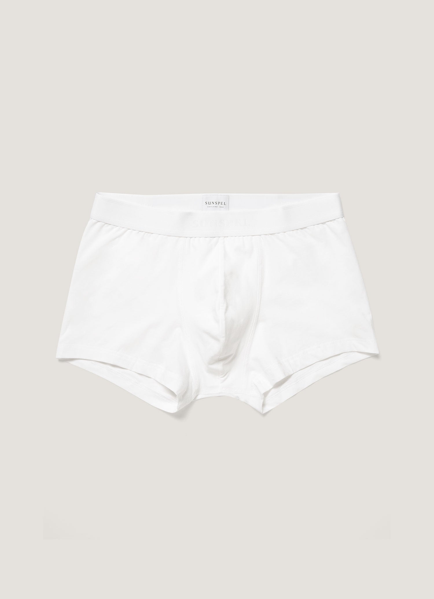 Men's Stretch Cotton Trunks in White