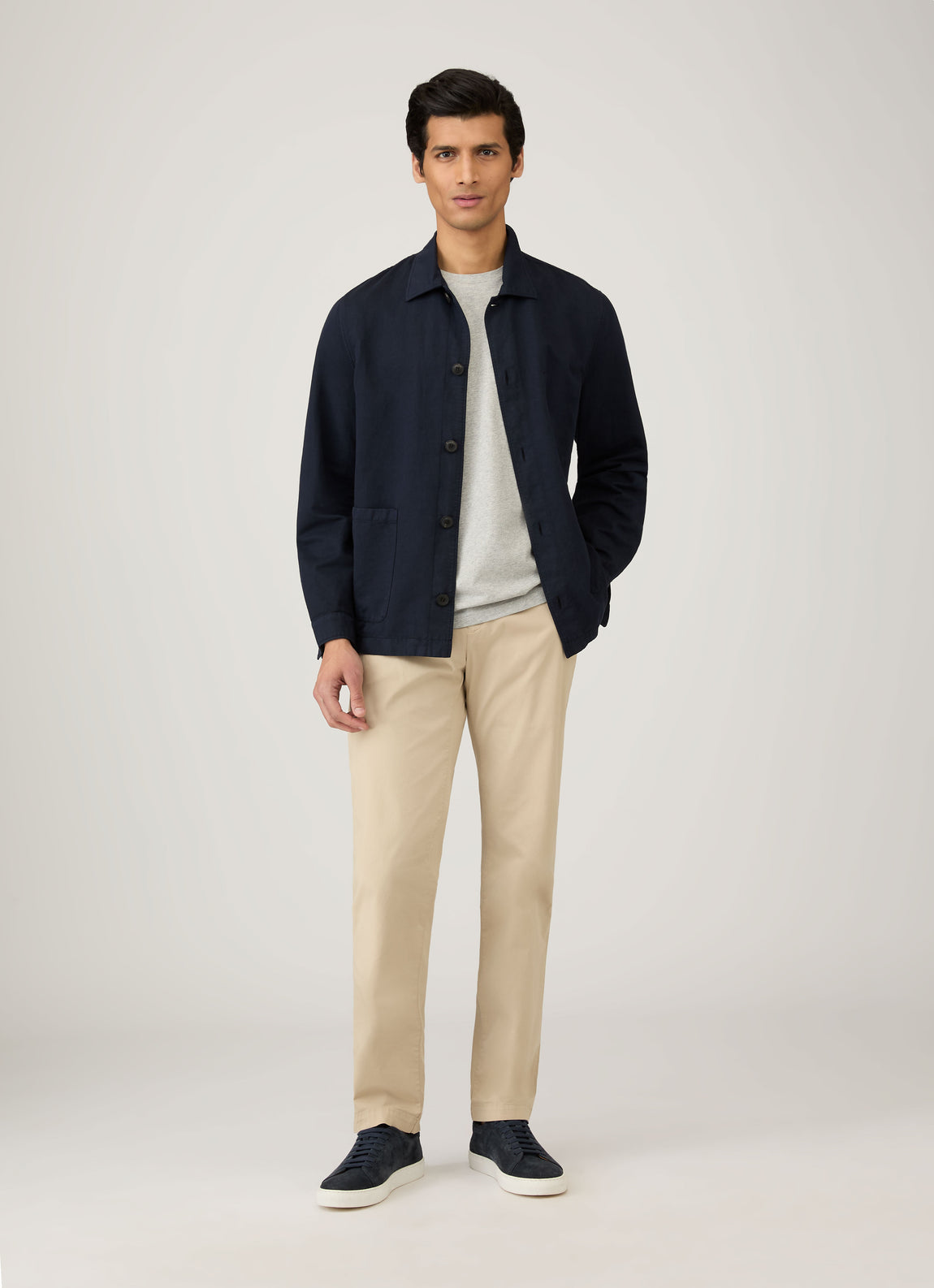 Men's Riviera T-shirt in Grey Melange