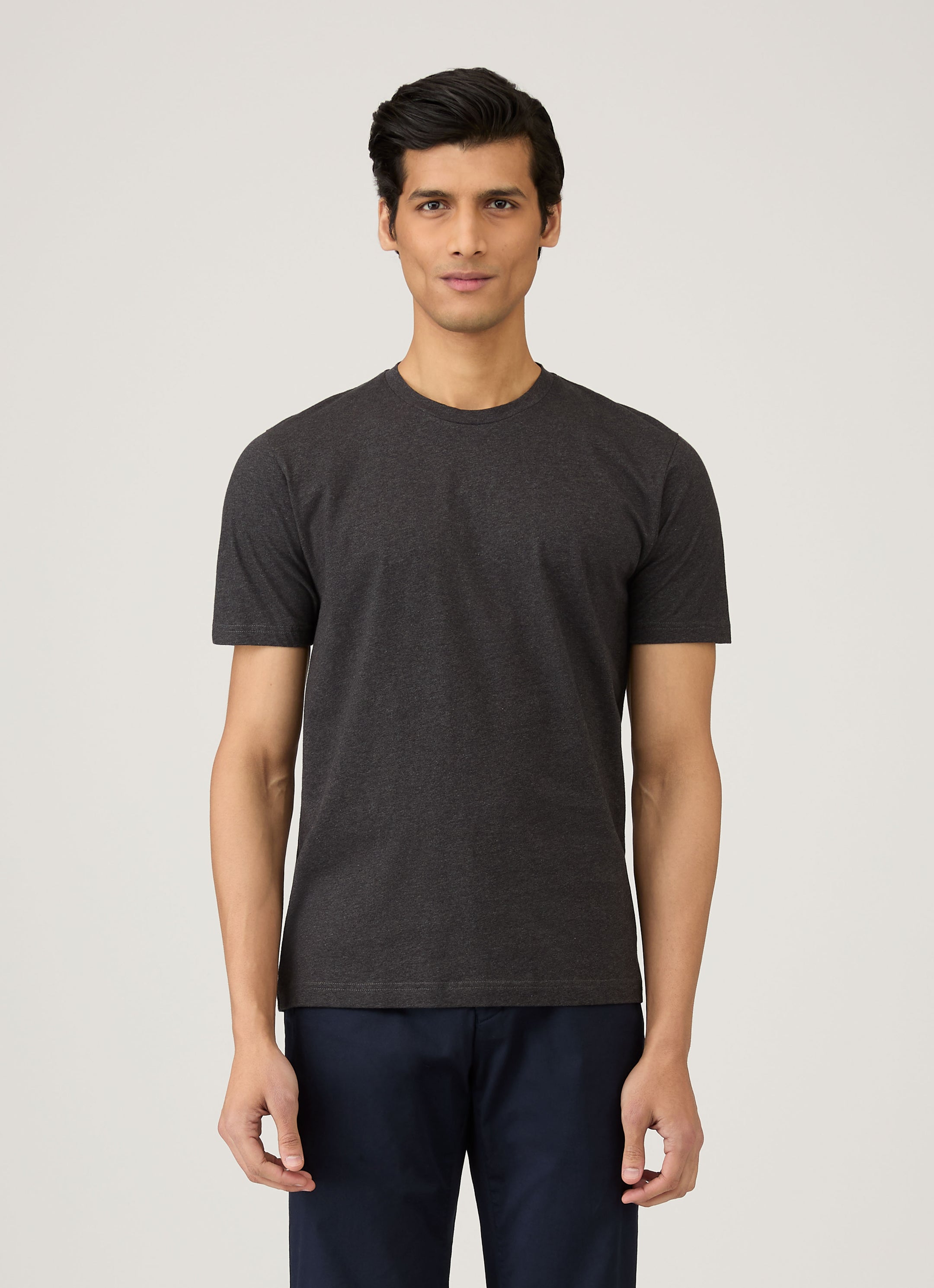 Men's Riviera T-shirt in Charcoal Melange