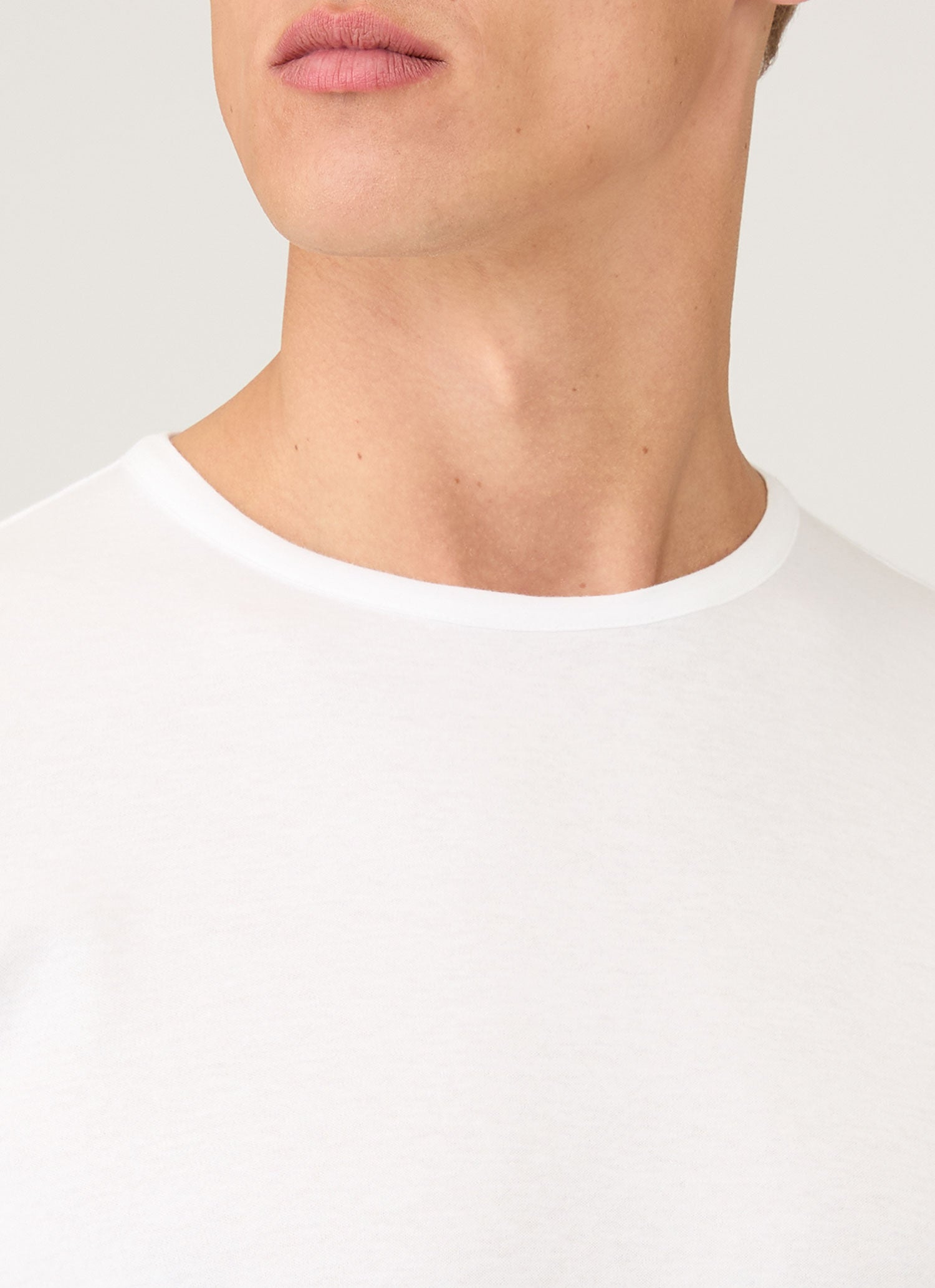 Men's Sea Island Cotton T-shirt in White