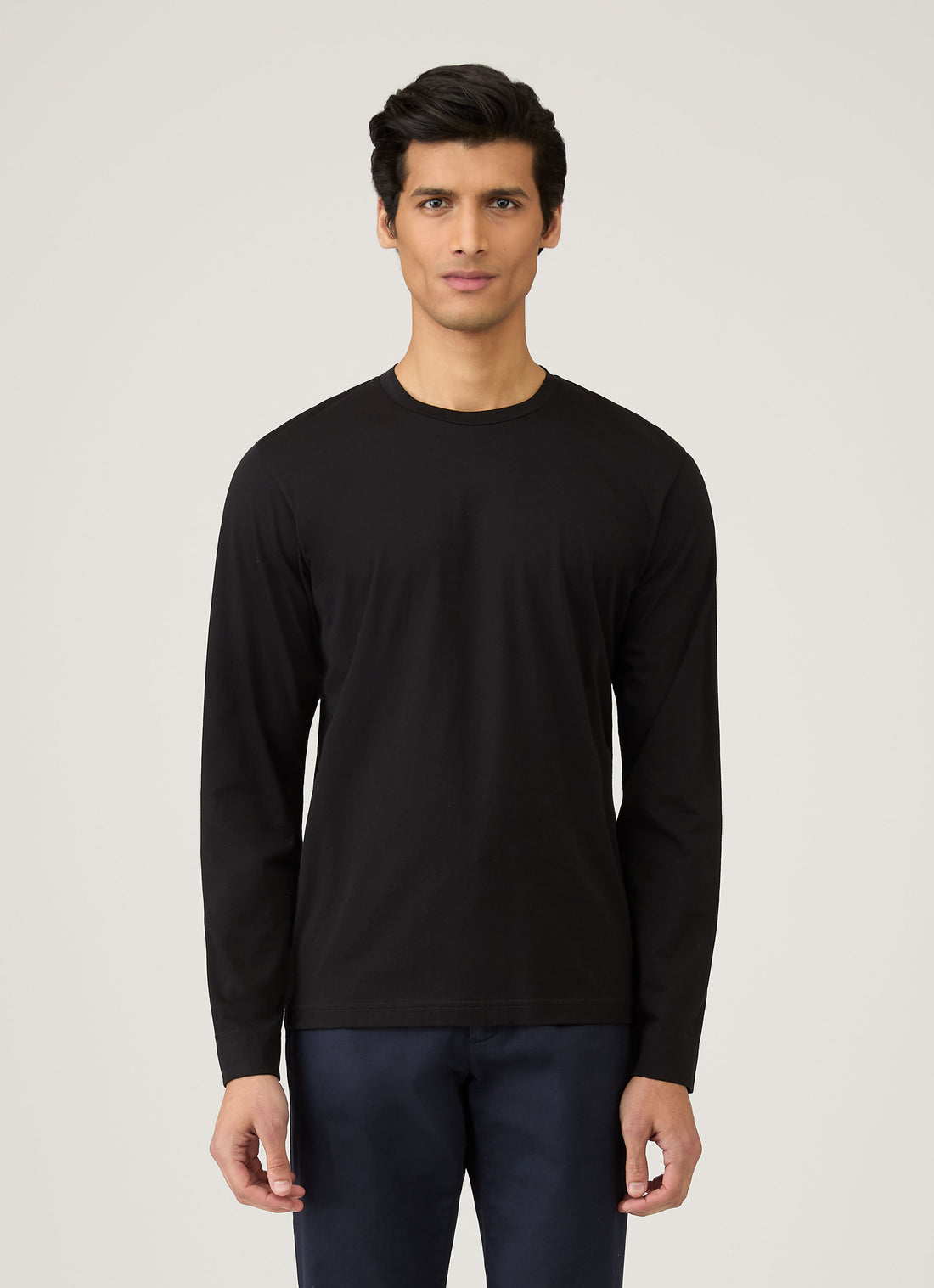 Men's Long Sleeve Riviera T-shirt in Black
