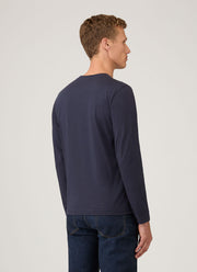 Men's Long Sleeve Riviera T-shirt in Navy