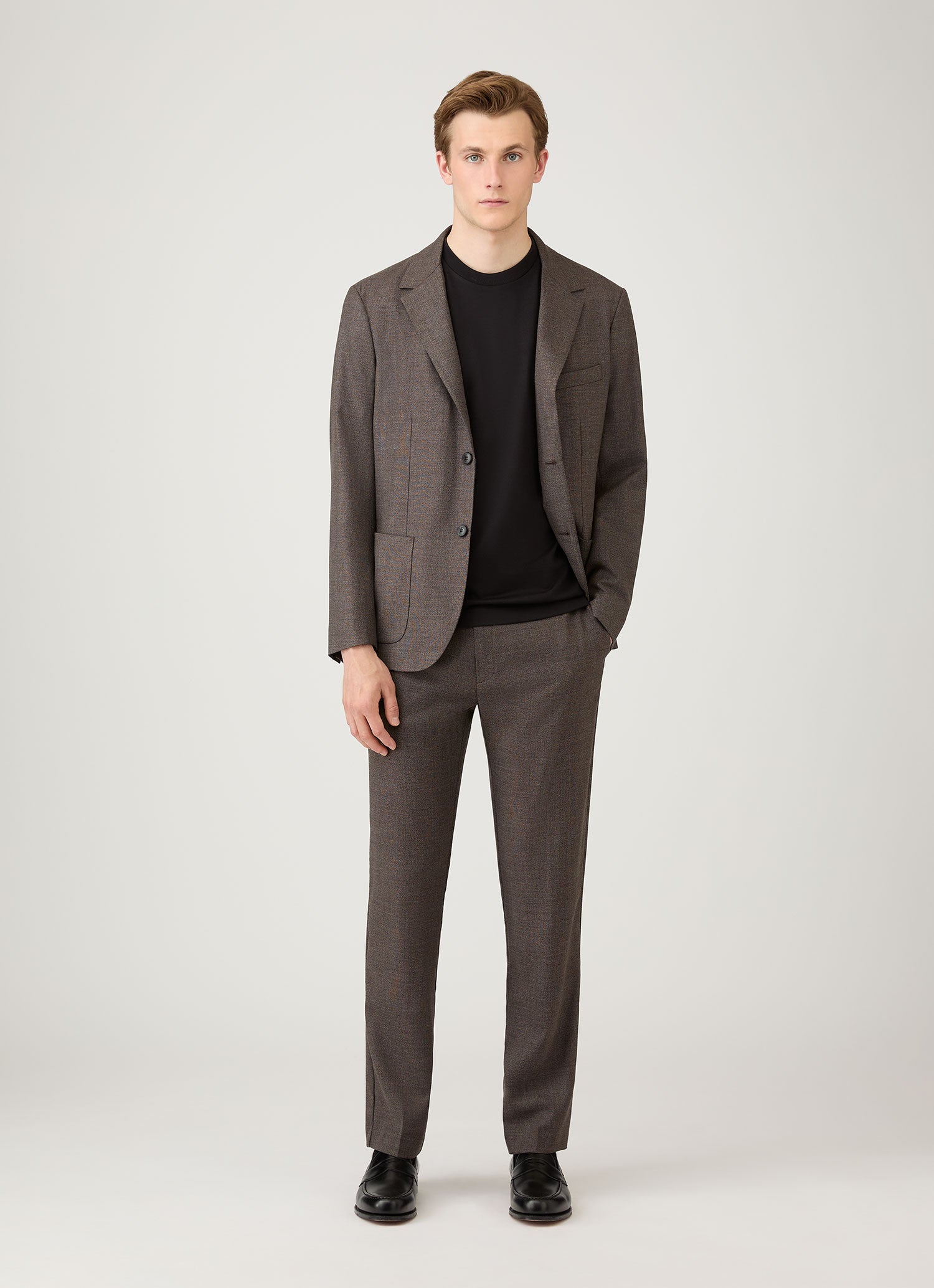 Men's Silk Cotton T-shirt in Black