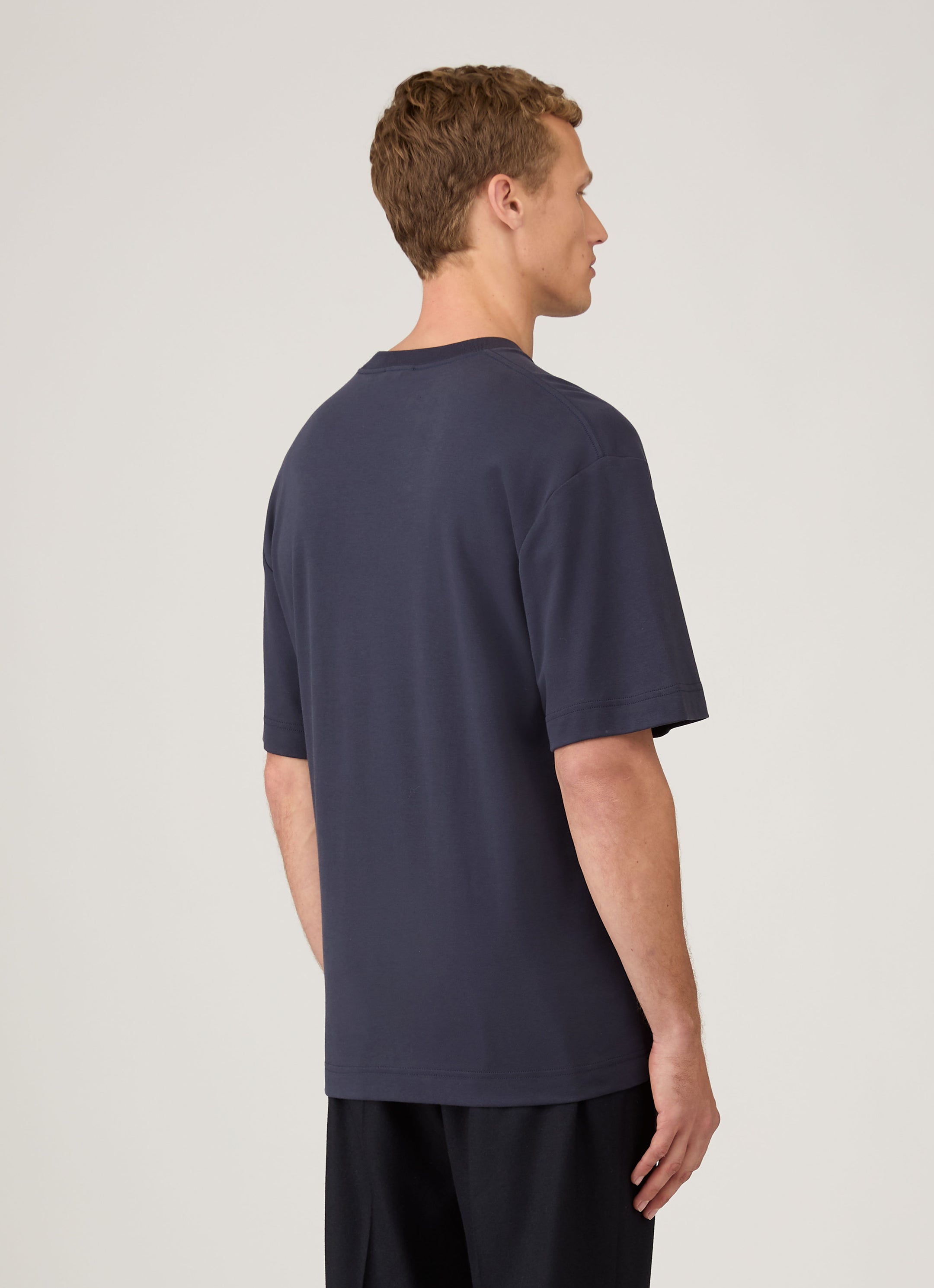 Men's Oversized Heavyweight T-shirt in Navy