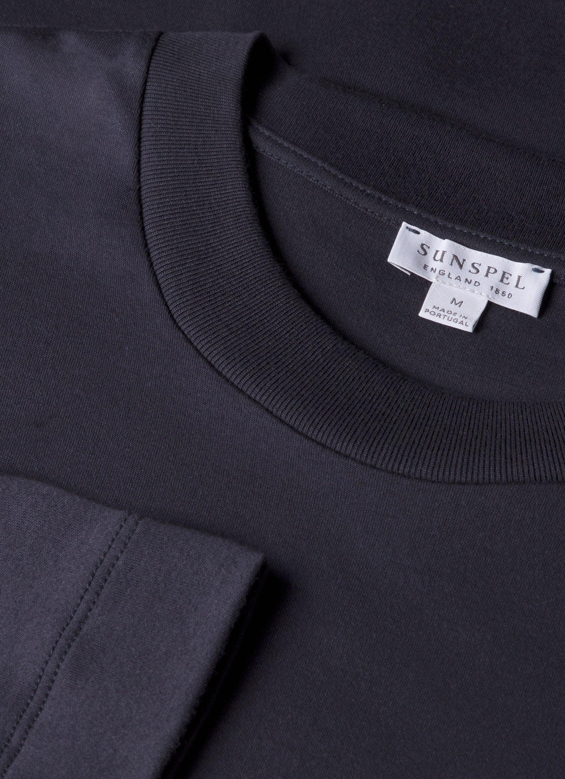 Men's Long Sleeve Heavyweight T-shirt in Navy