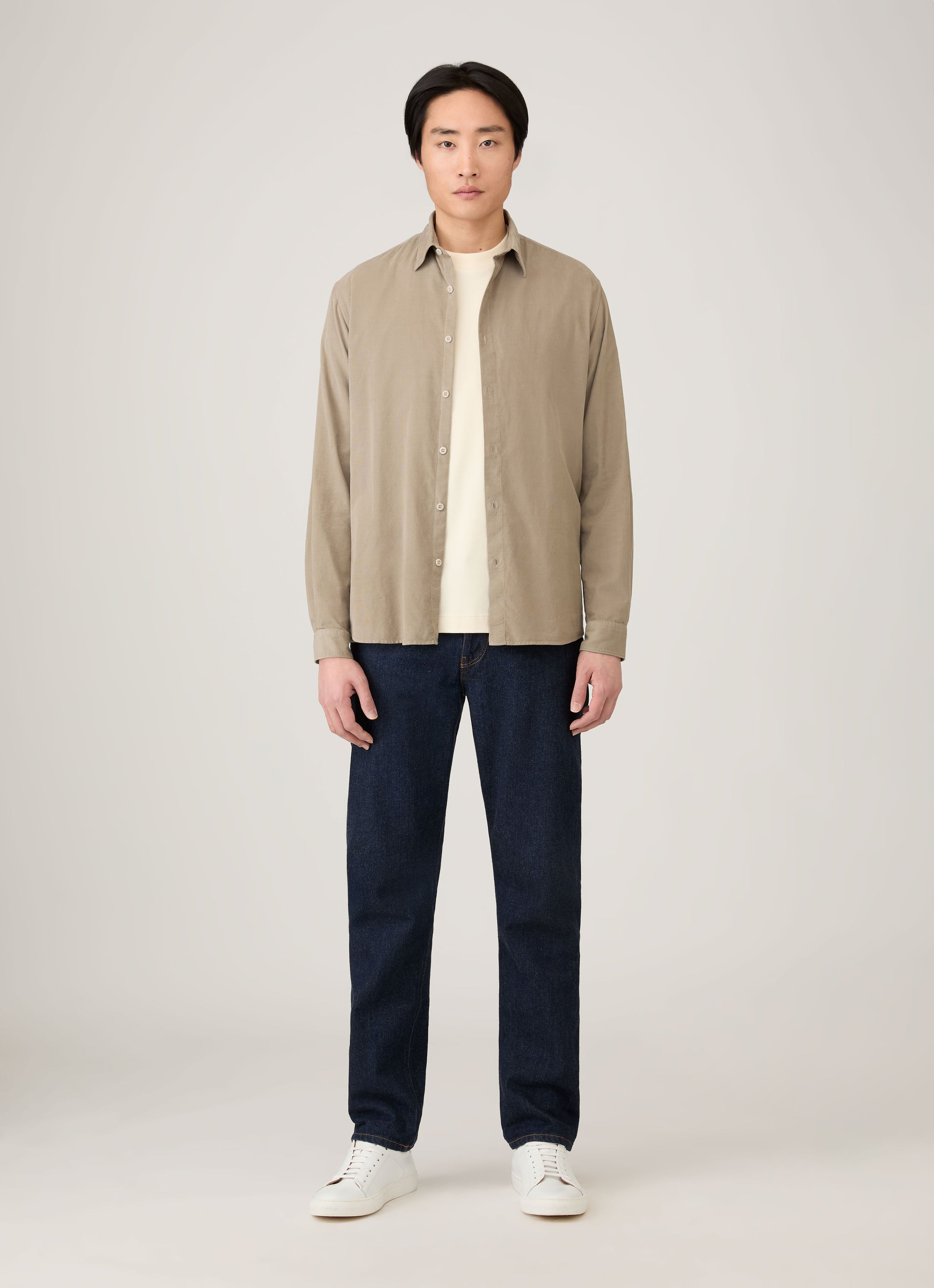 Men's Long Sleeve Heavyweight T-shirt in Undyed