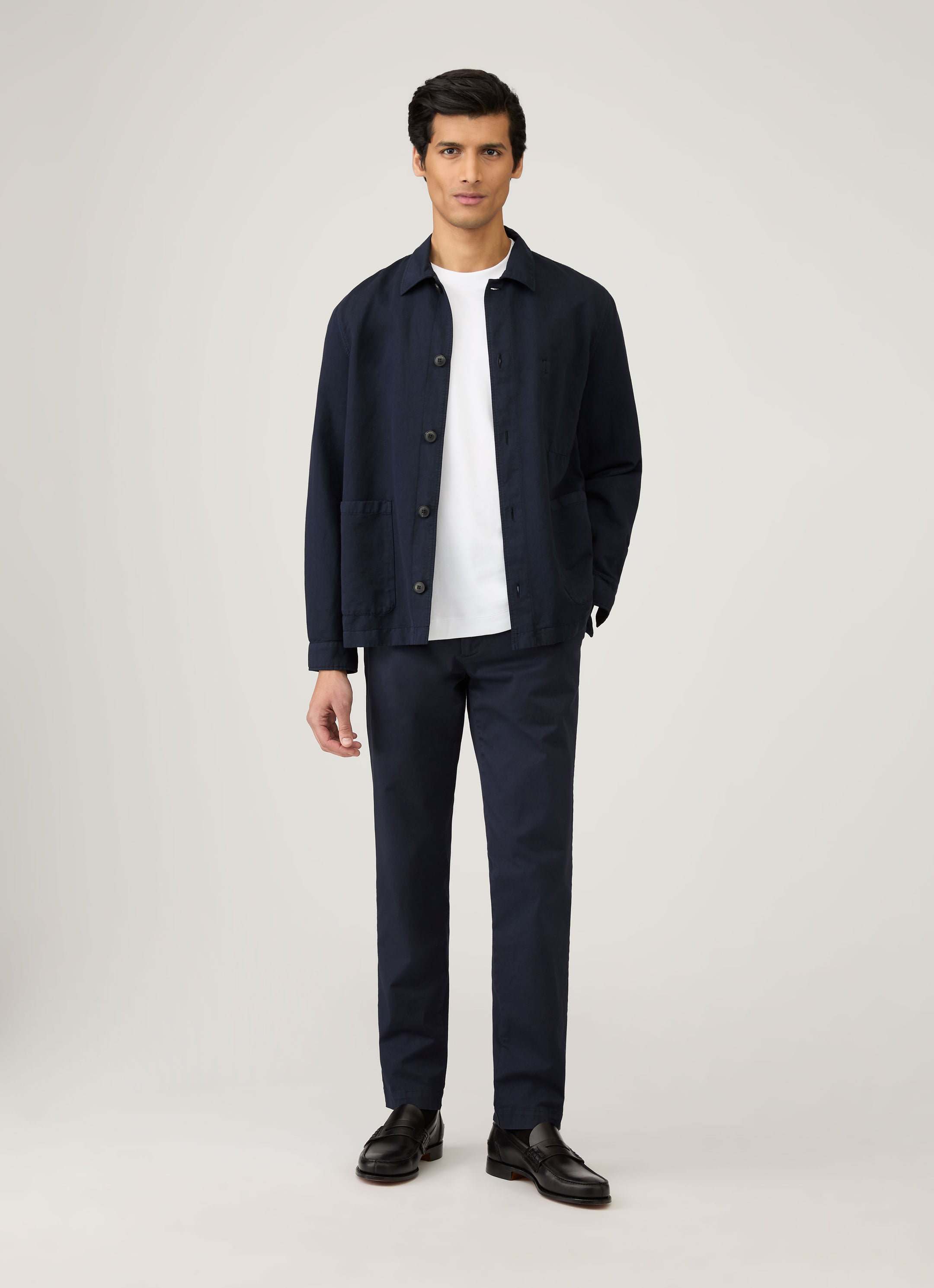 Men's Long Sleeve Heavyweight T-shirt in White