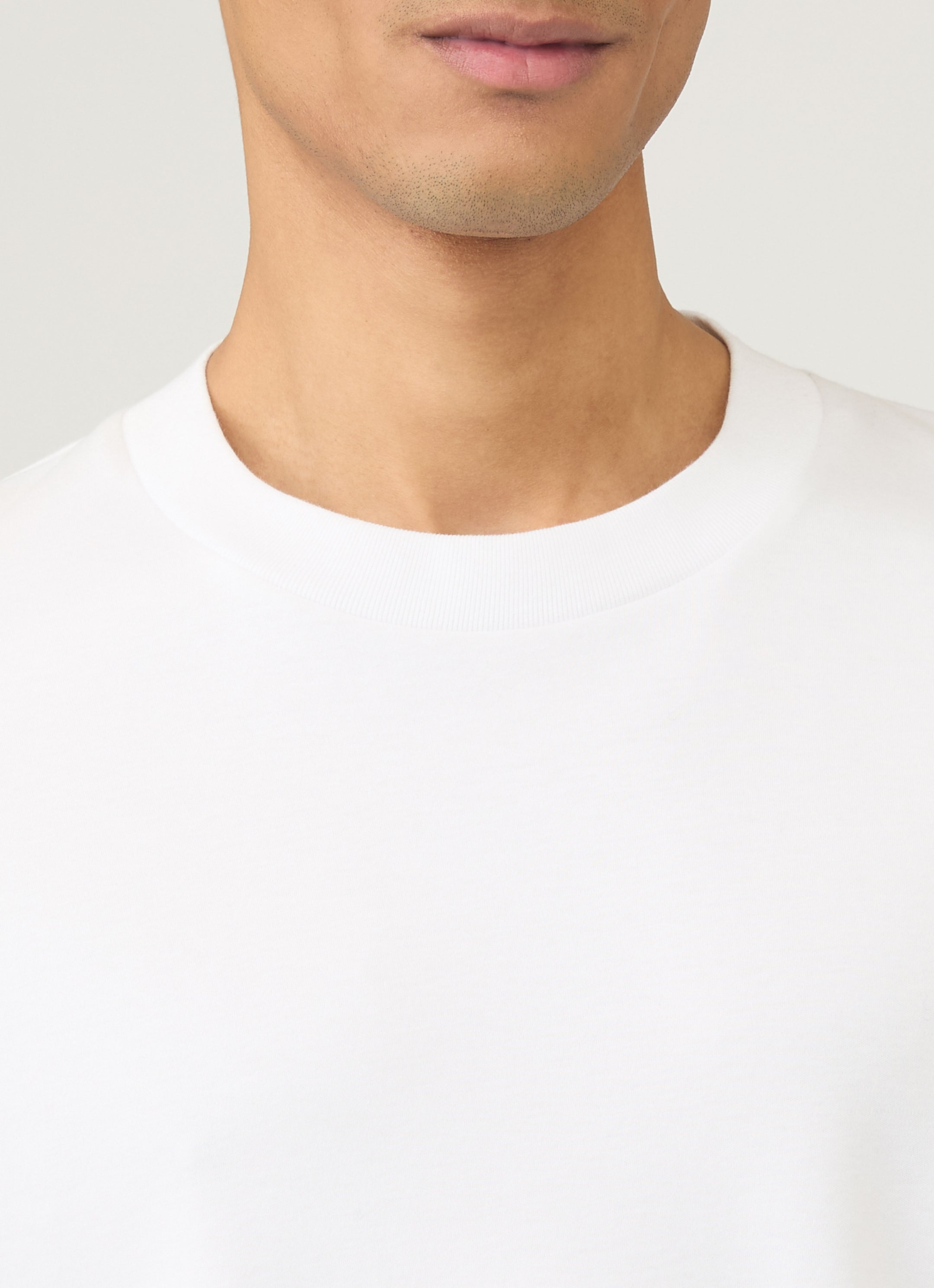 Men's Long Sleeve Heavyweight T-shirt in White
