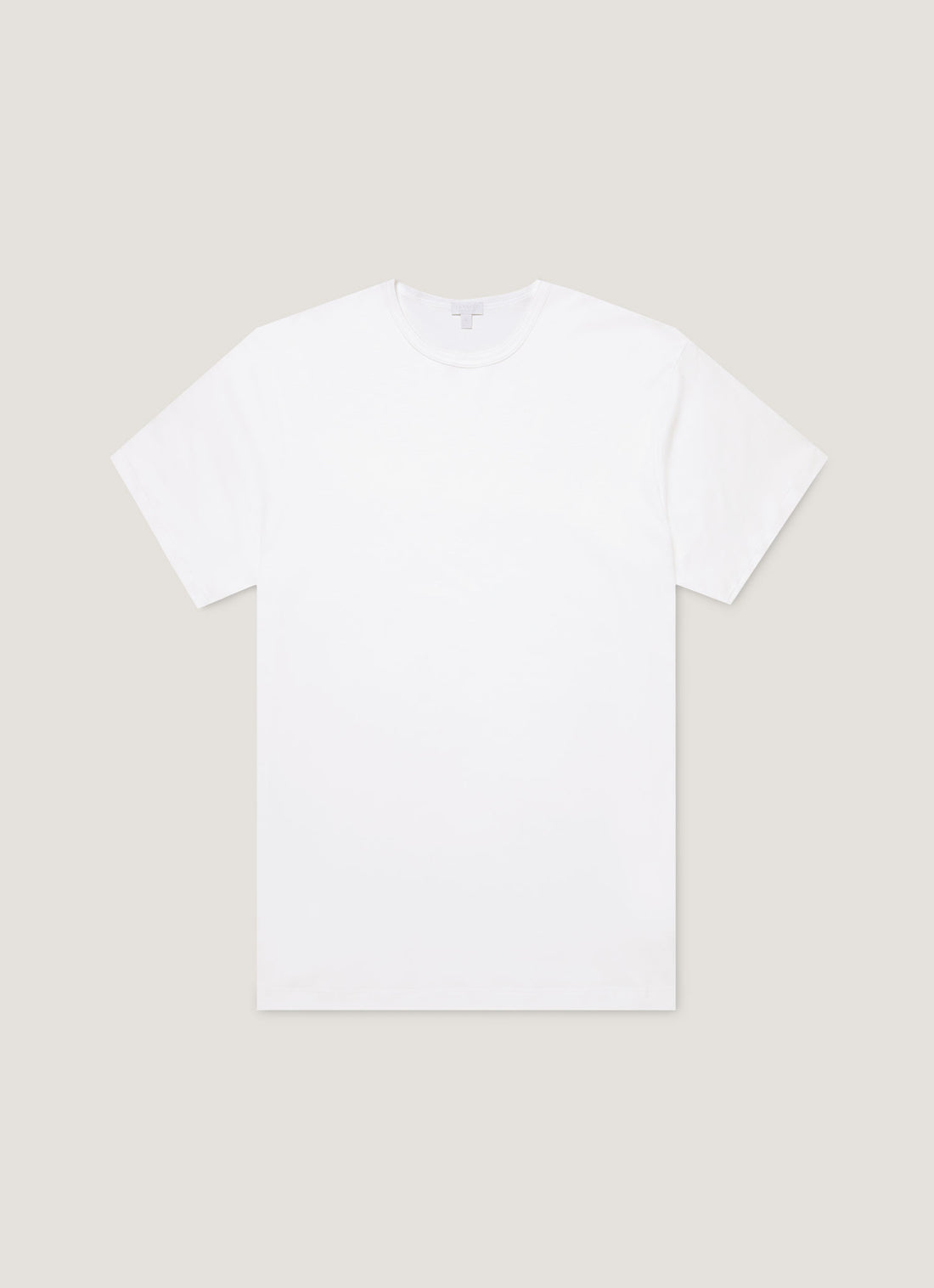 Men's Sea Island Cotton Underwear T-shirt in White