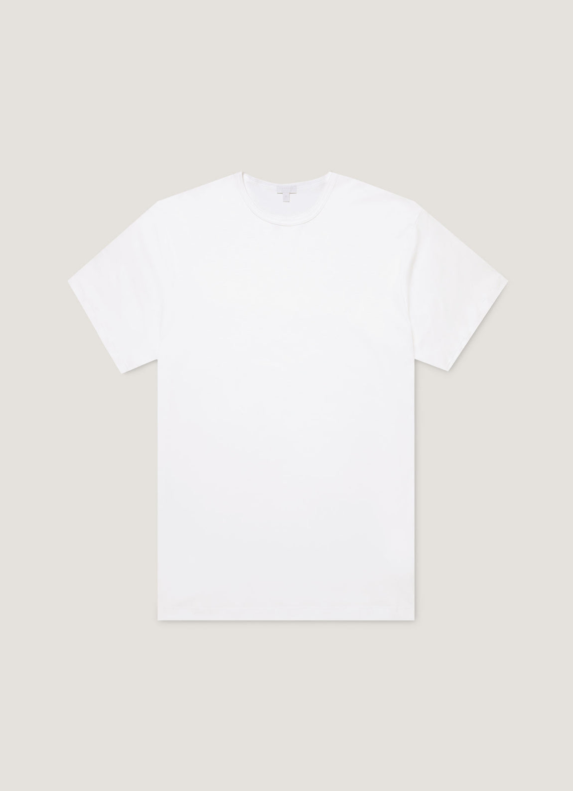 Men's Sea Island Cotton Underwear T-shirt in White