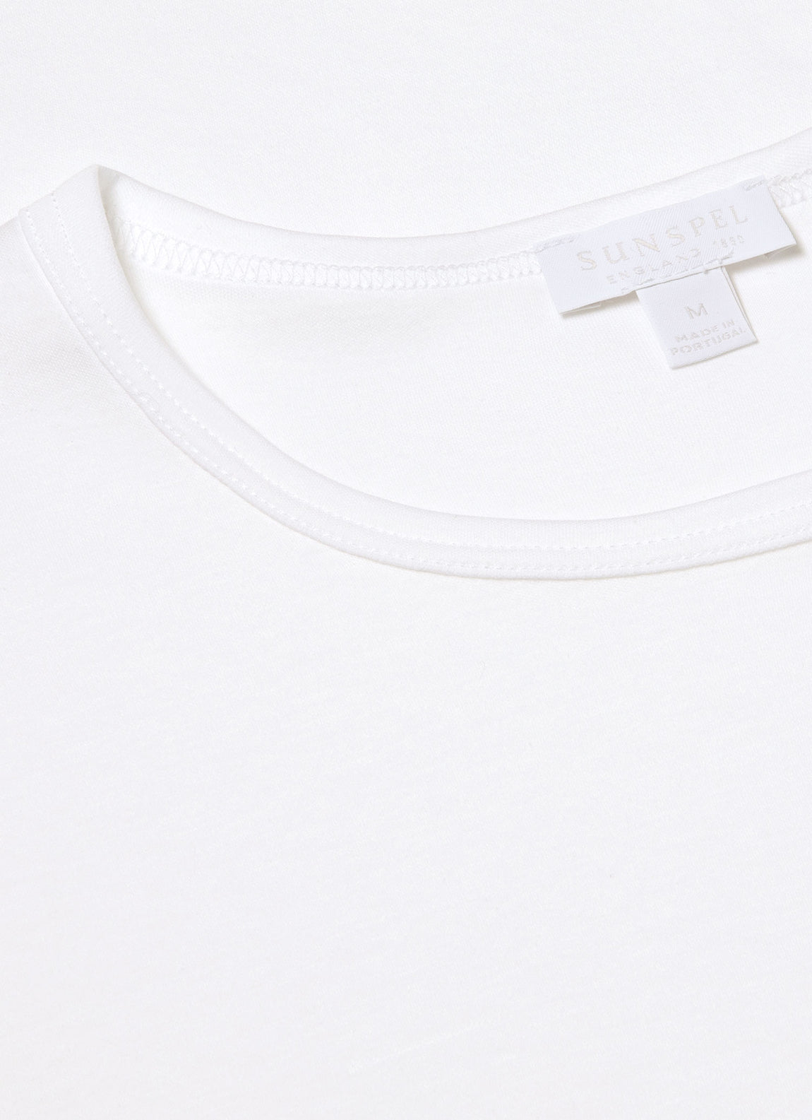 Men's Sea Island Cotton Underwear T-shirt in White