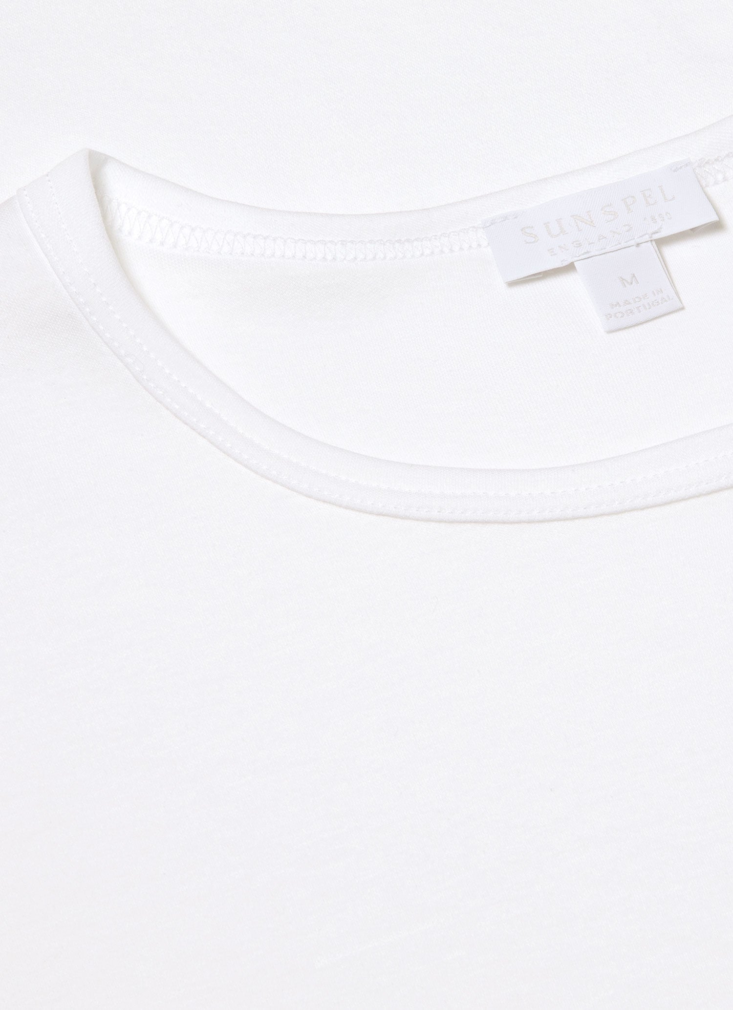 Men's Sea Island Cotton Underwear T-shirt in White