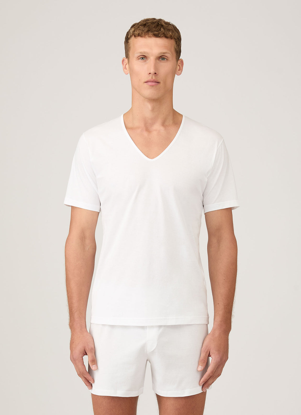 Men's Cellular Cotton Underwear Vest in White