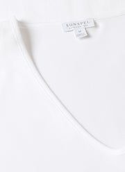 Men's Cellular Cotton Underwear Vest in White