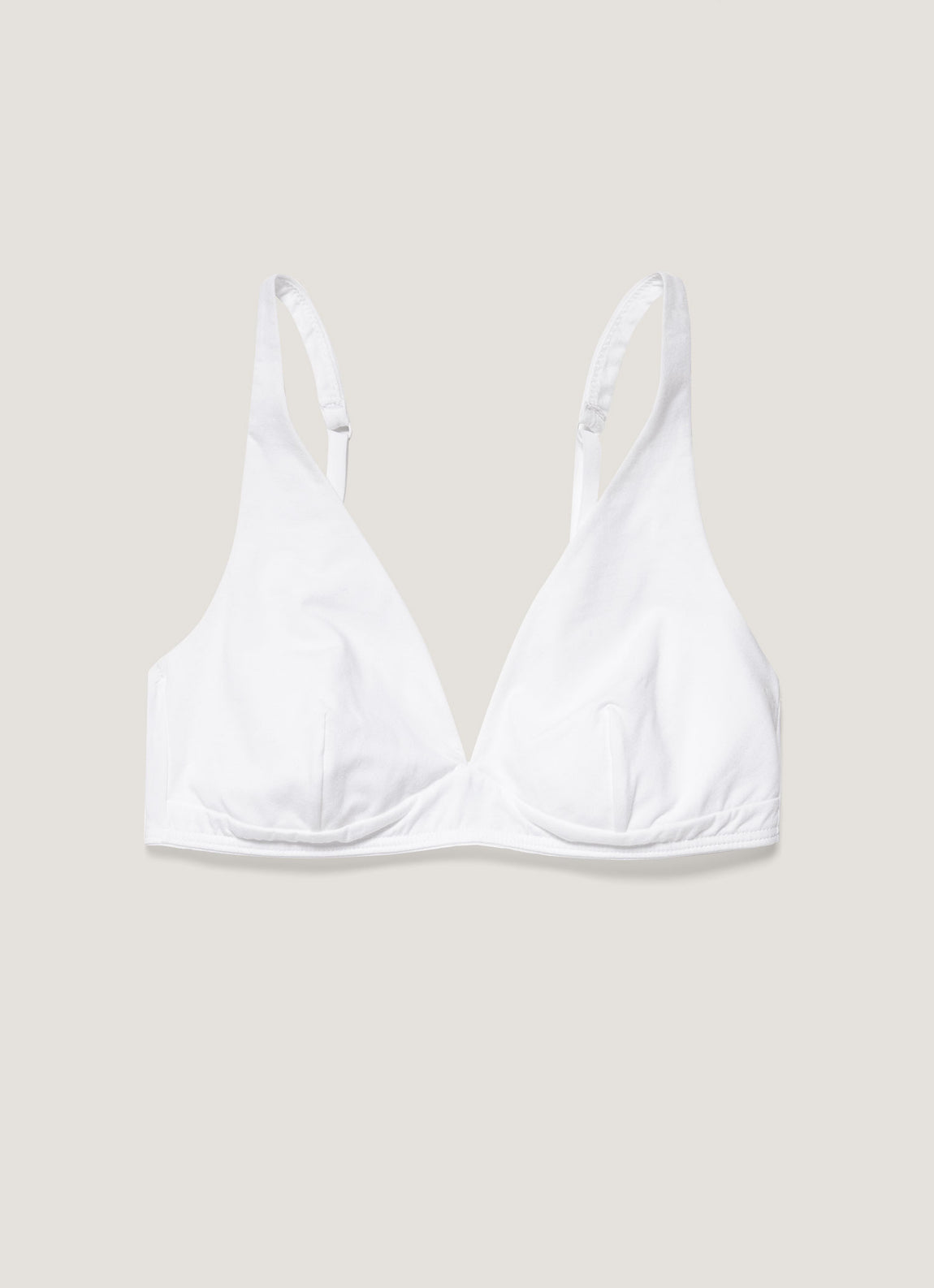 Women's Cotton Stretch Bralette in White