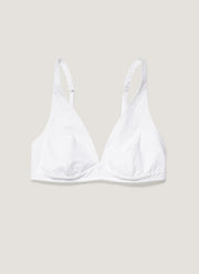 Women's Cotton Stretch Bralette in White
