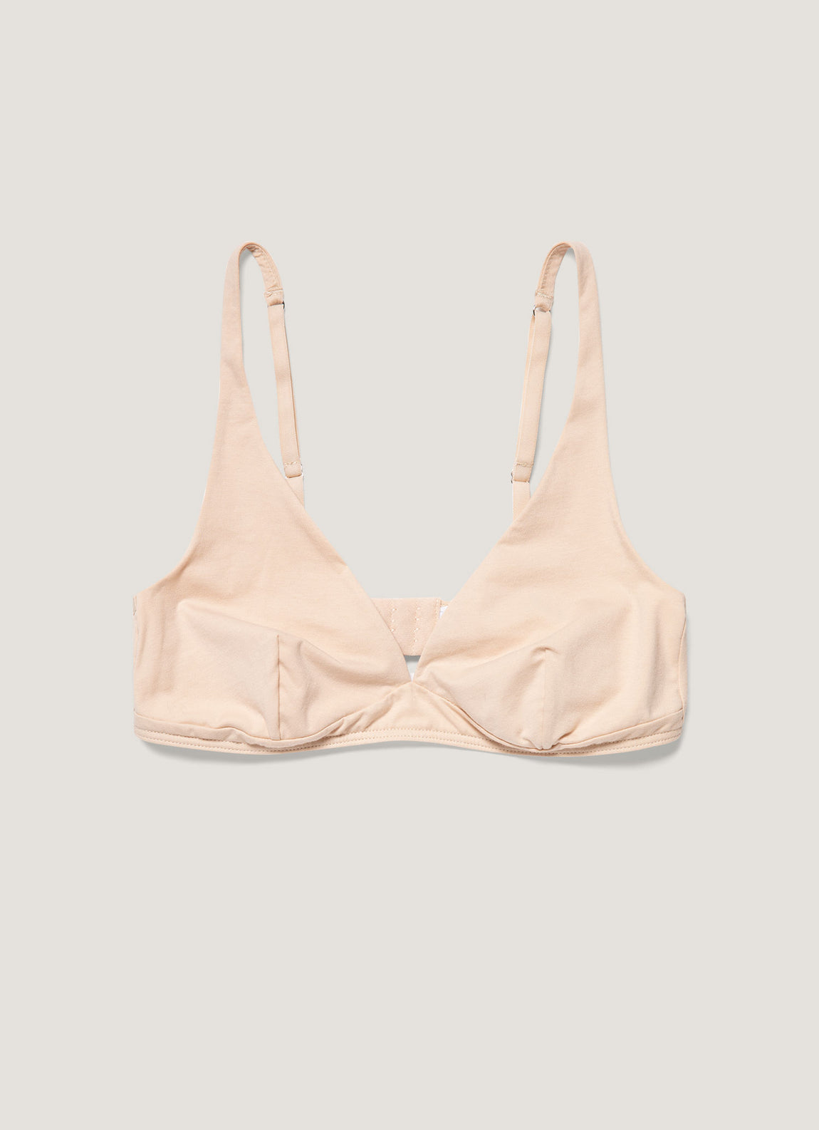 Women's Cotton Stretch Bralette in Beige