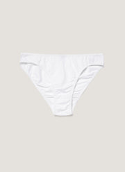 Women's Cotton Brief in White