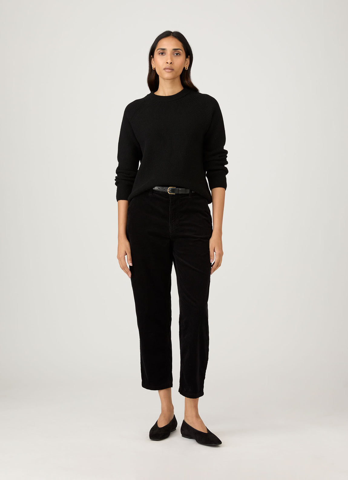 Women's Corduroy Trouser in Black