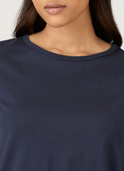 Women's Long Sleeve Classic T-shirt in Navy