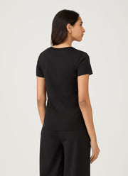 Women's Classic Scoop Neck T-shirt in Black