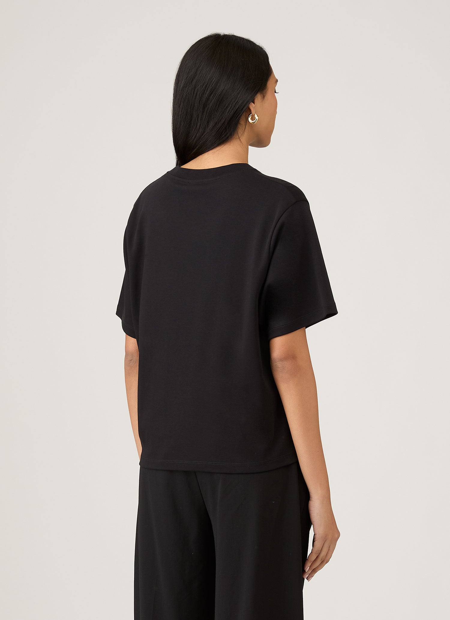 Women's Boxy Heavyweight T-shirt in Black