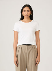 Women's Sea Island Cotton T-shirt in White
