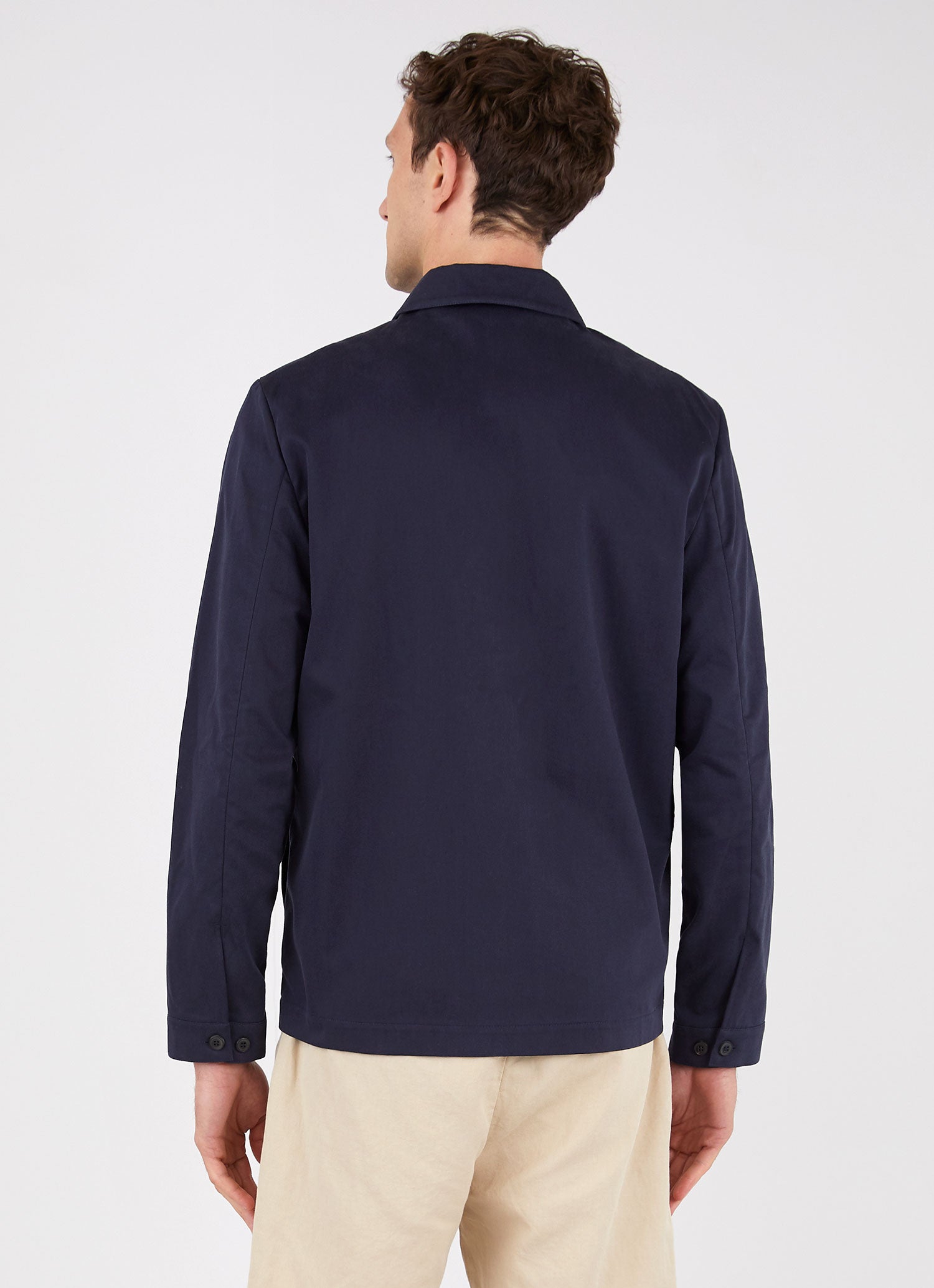 Cotton Harrington Jacket - Navy
