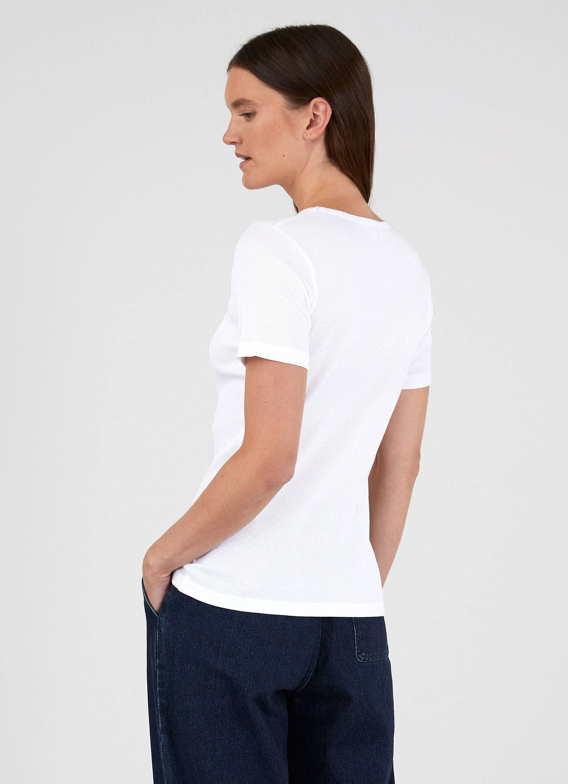 Rib T-shirt - White