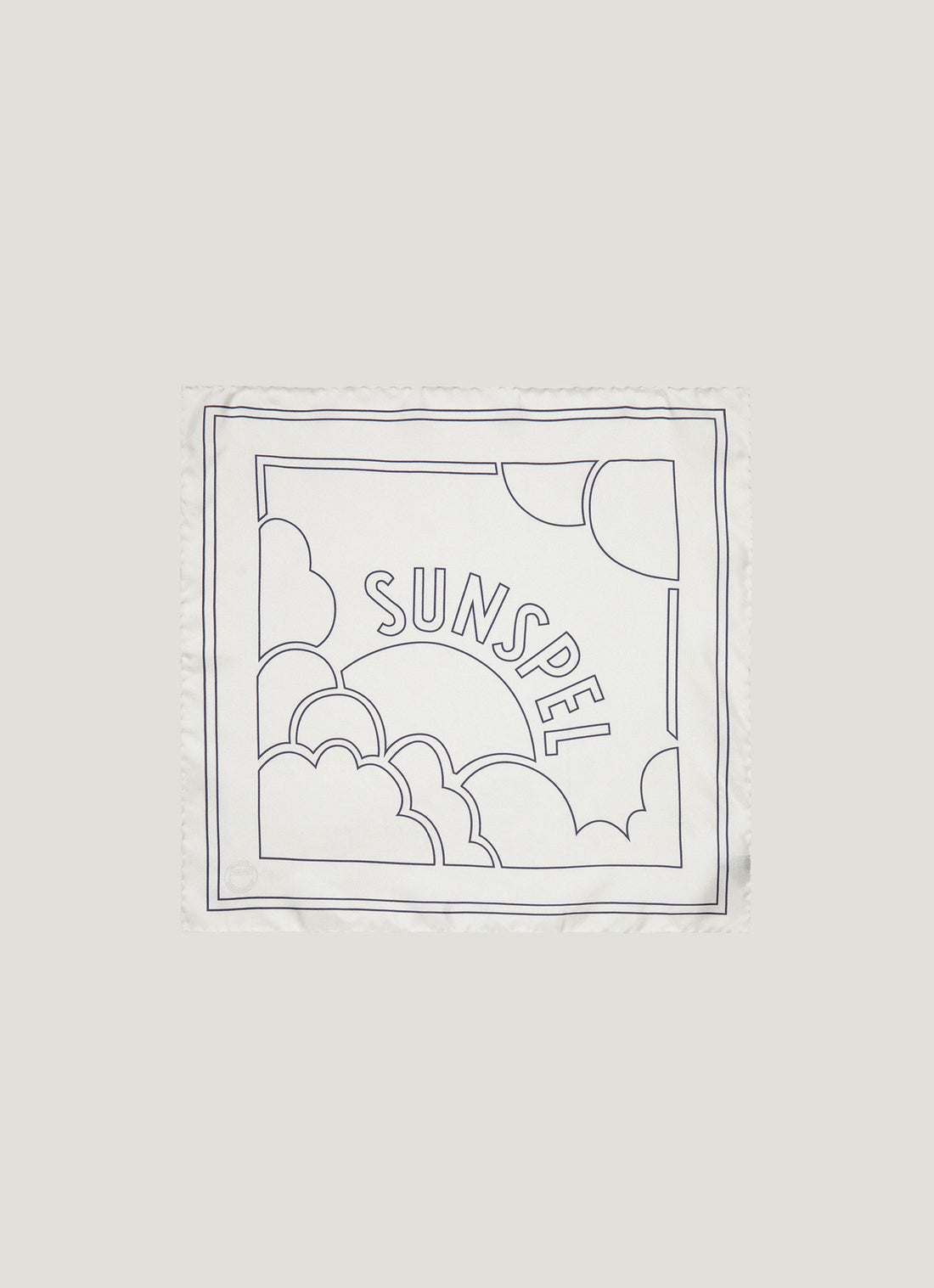 Silk Pocket Square in Ecru