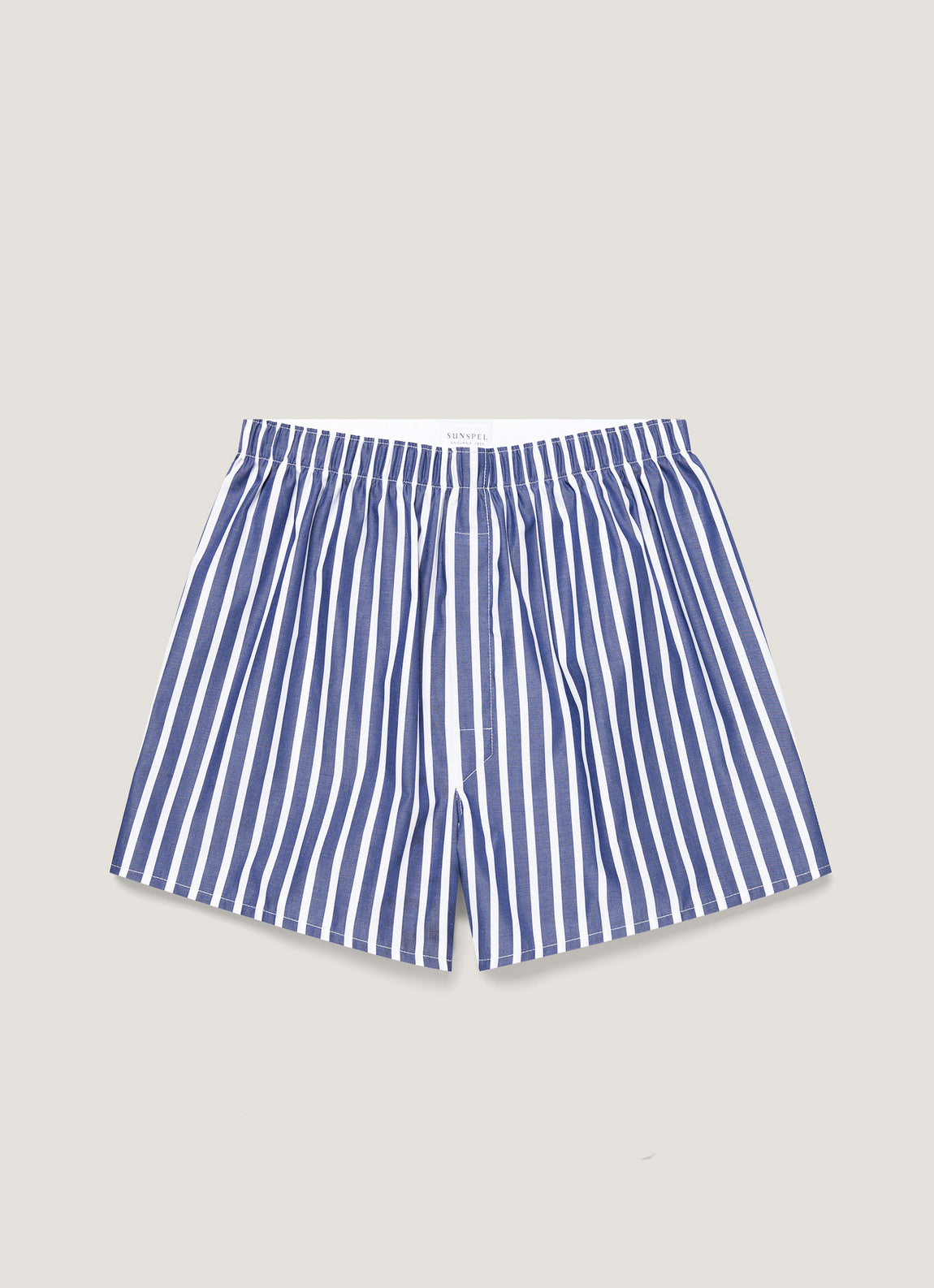 Men's Classic Boxer Shorts in Navy/White