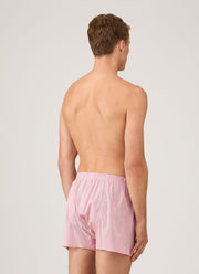 Men's Classic Boxer Shorts in Red Micro Gingham