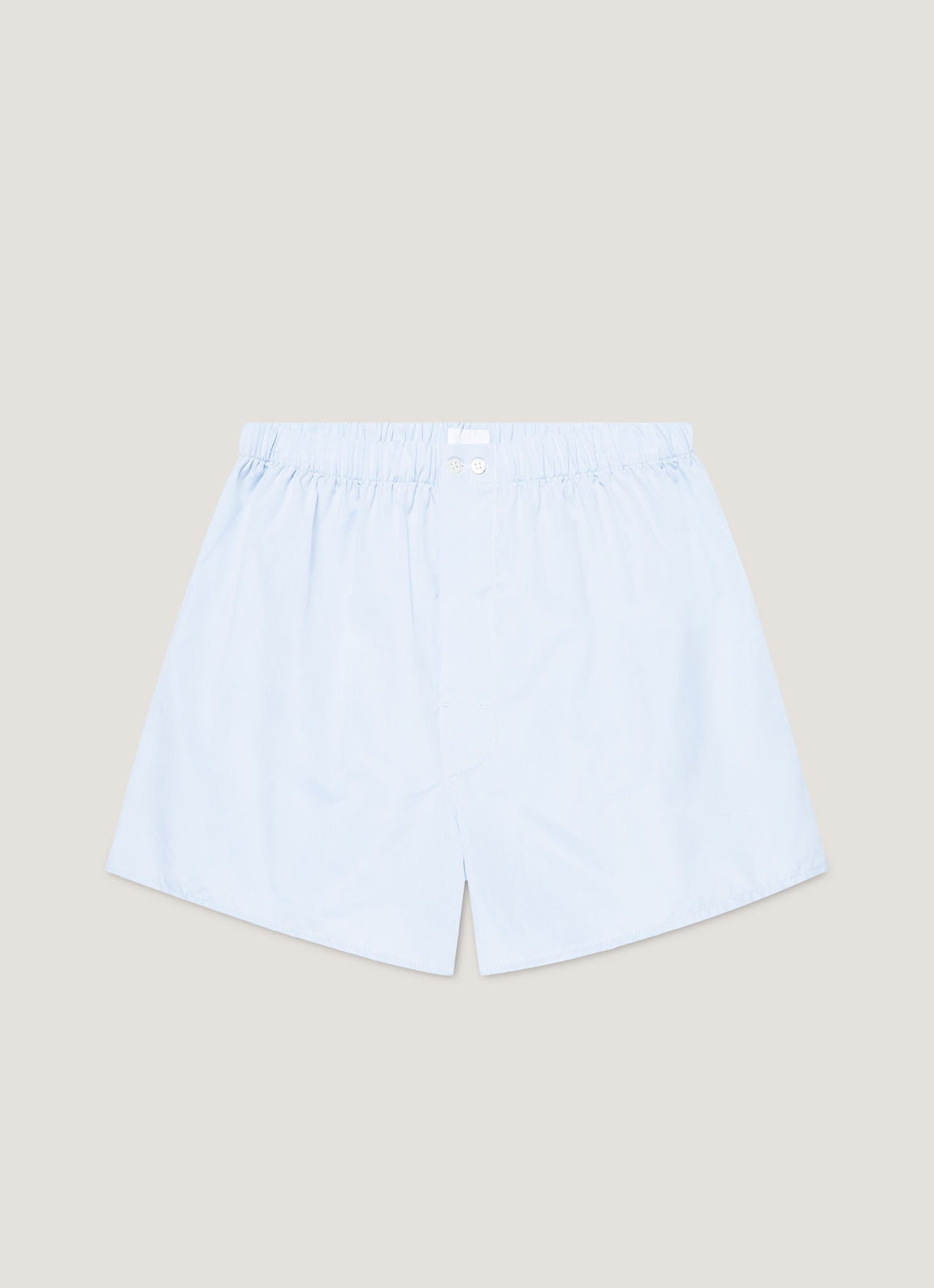 Men's Sea Island Cotton Boxer Short in Light Blue