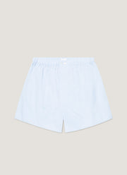 Men's Sea Island Cotton Boxer Short in Light Blue