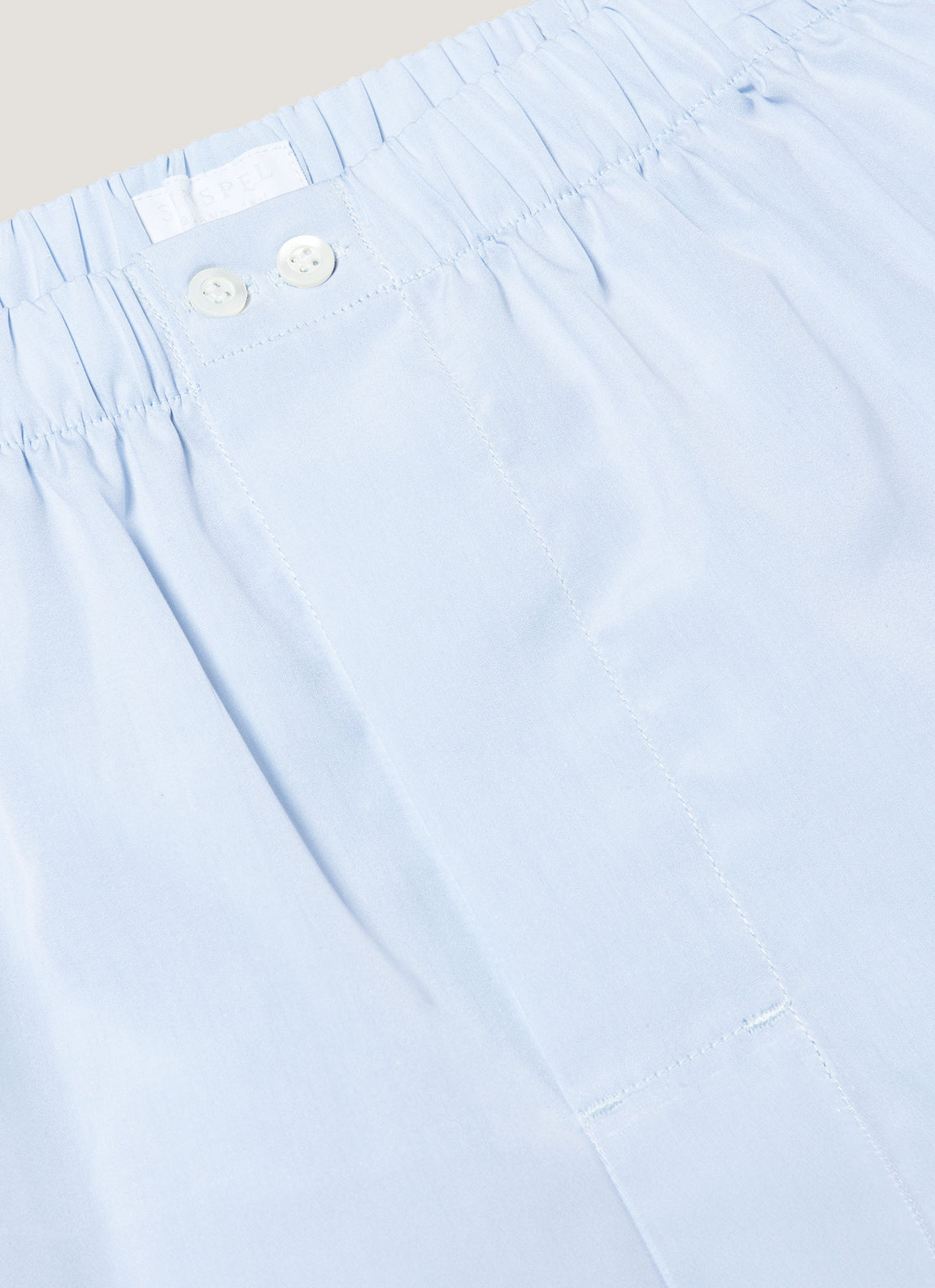 Men's Sea Island Cotton Boxer Short in Light Blue